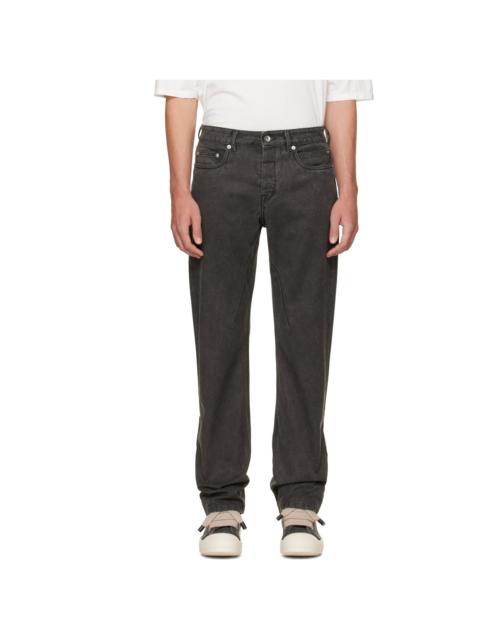 Rick Owens DRKSHDW Gray Tower Fog Cut Jeans