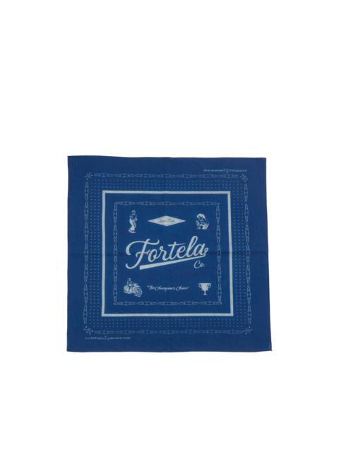 FORTELA logo-print muslin bandana