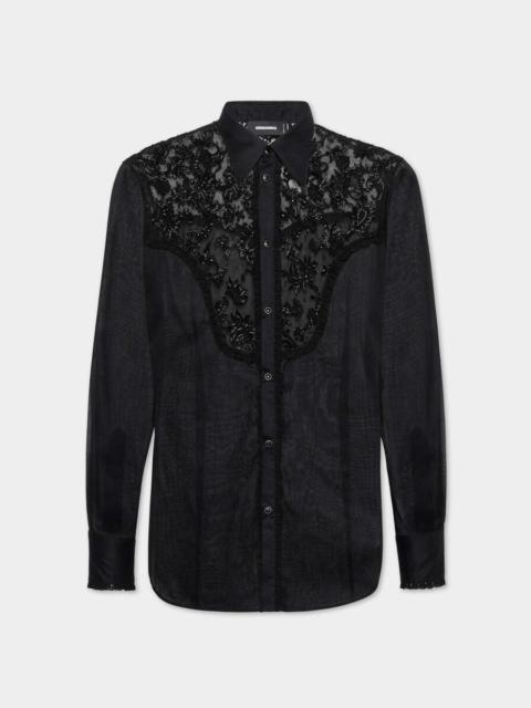 DSQUARED2 FASHION EMBROIDERED WESTERN SHIRT