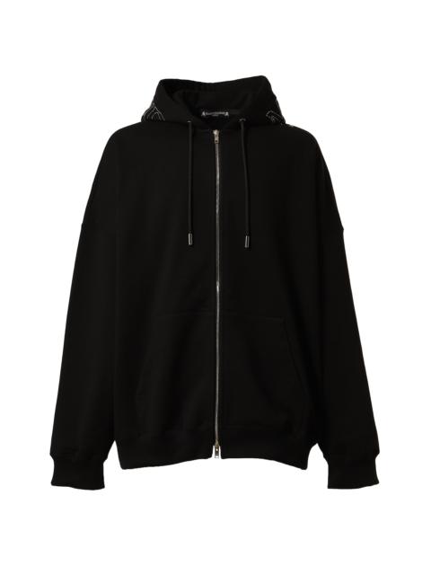 BALLCHAIN ZIP-UP HOODIE / BLK