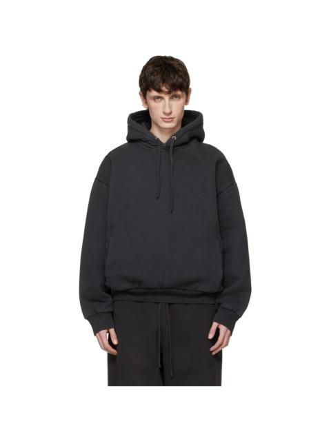 SKIMS Black Heavyweight Fleece Hoodie