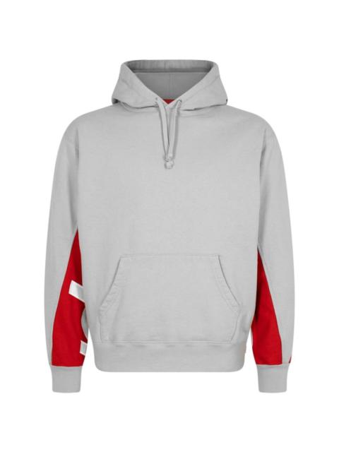 cropped panels hoodie