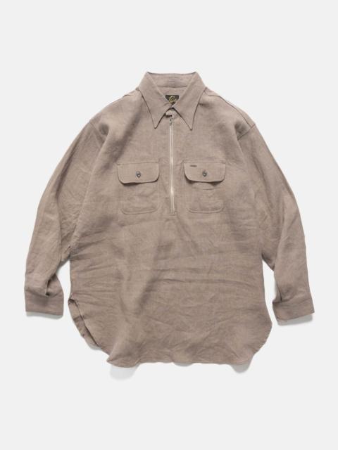 NEEDLES Half Zip Work Shirt