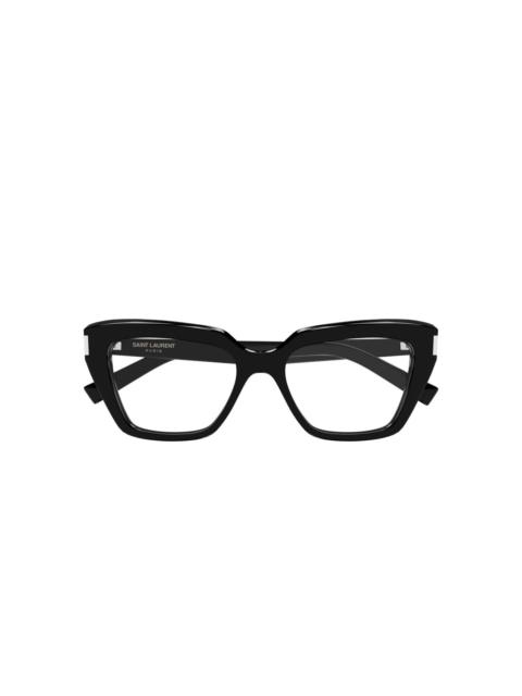 SAINT LAURENT geometric glasses