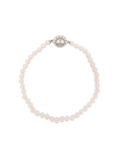 ◆Vivienne Westwood◆AMAYA LARGE PEARL ネックレス Amaya Large Pearl necklace in PLATINUM-CREAMROSE-Pearl