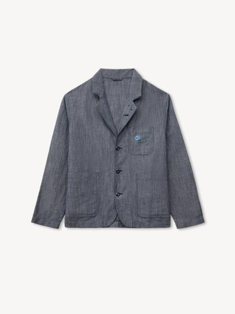 KENZO 'KENZO Tulip' workwear jacket in cotton linen