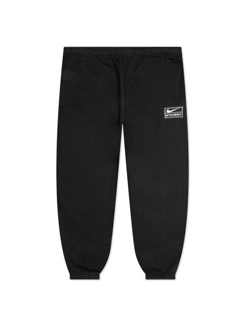 Nike NIKE X STÜSSY STONE WASHED FLEECE PANT - BLACK