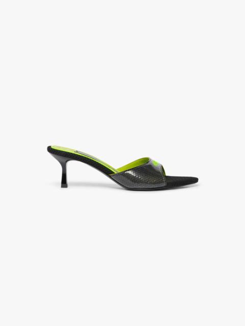 CASABLANCA Black Heeled Mule Sandals | Casablanca Paris