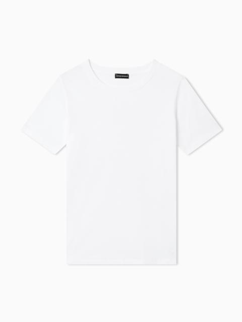 EMPORIO ARMANI Pima-jersey 승무원 목 티셔츠