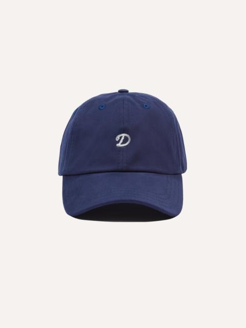 Drake's Navy Chainstitch 'D' Cotton Twill Baseball Cap