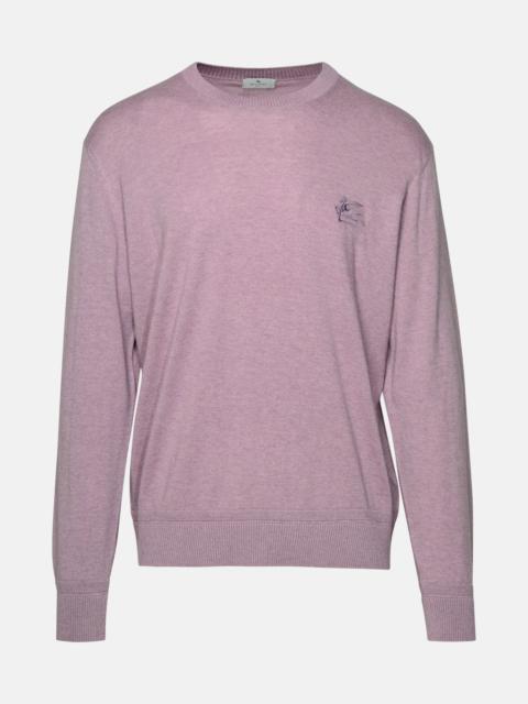 LILAC COTTON BLEND SWEATER