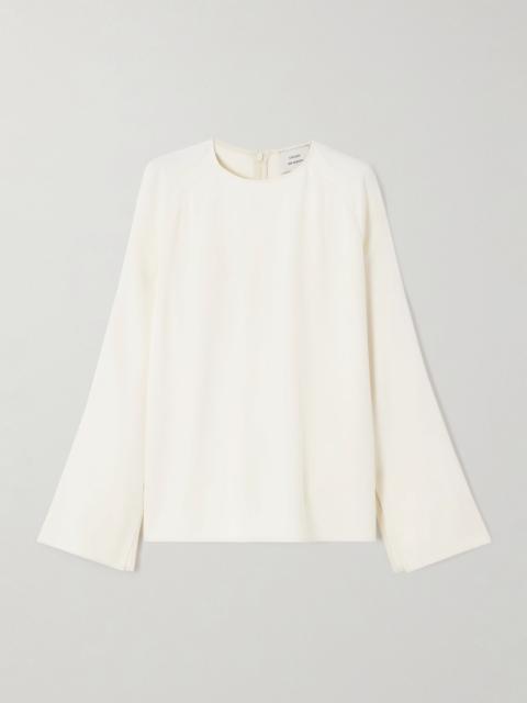Loulou de Saison Aiza jersey blouse Ivory