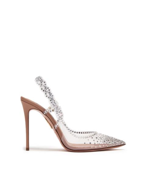 105mm rhinestone-embellished pumps