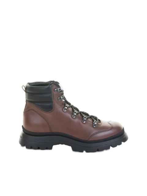 HOGAN lace-up leather boots