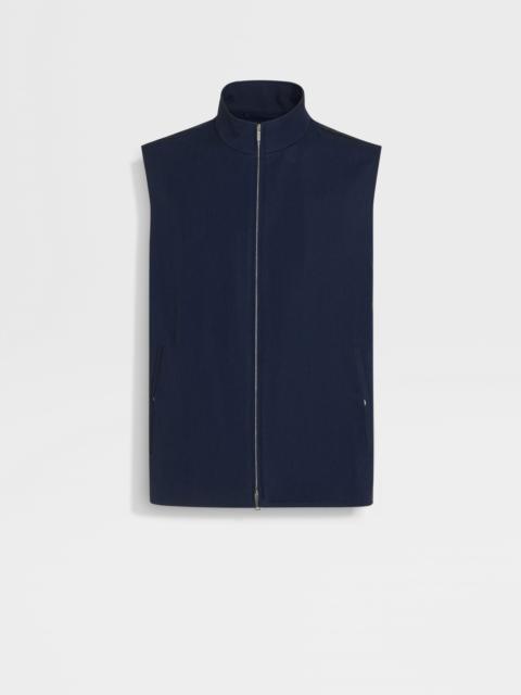 ZEGNA WOOL MOHAIR AND SILK VEST
