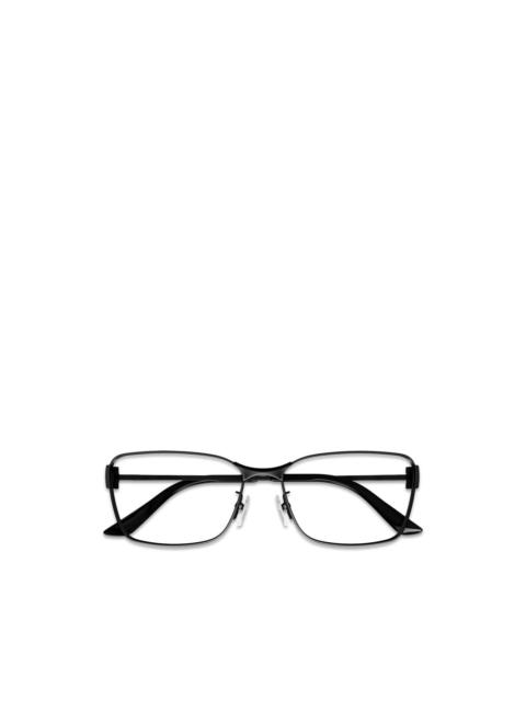 BALENCIAGA BB-logo square-frame glasses
