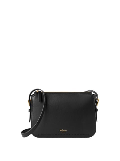 Mulberry Clovelly Pouch Black Micro Classic Grain
