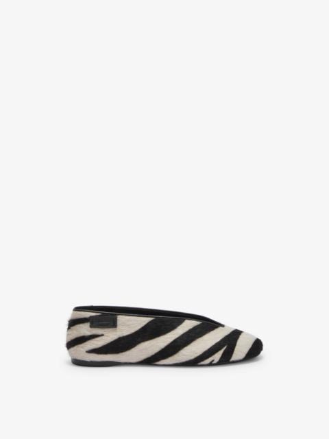 Moschino ZEBRA-PRINT BALLET FLATS