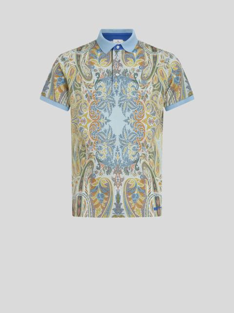 Etro POLO SHIRT WITH PLACED PAISLEY FIGURE
