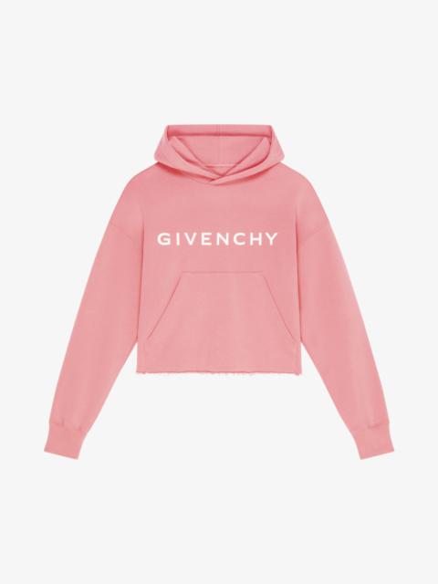 Givenchy GIVENCHY ARCHETYPE CROPPED HOODIE IN FLEECE