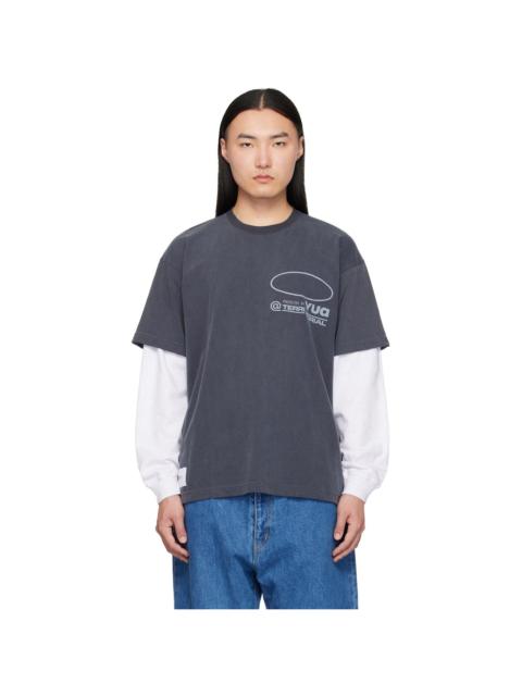 WTAPS Gray SLDR Long Sleeve T-shirt