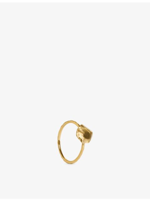 MONICA VINADER Fragments Bold 18ct Yellow Gold-Plated Vermeil Sterling-Silver Stacking Ring