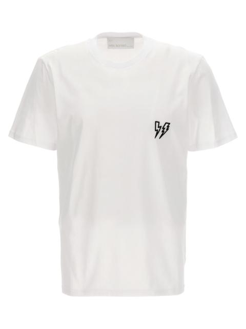 Neil Barrett Logo Embroidery T-Shirt White/Black