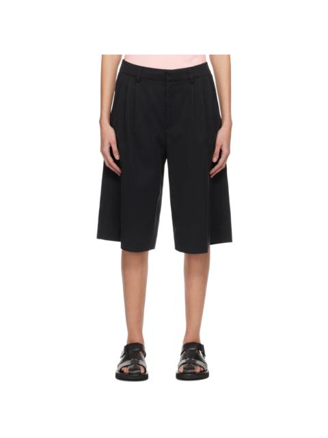 Holzweiler Black Lino Shorts