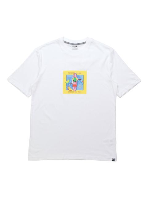PUMA PUMA Downtown Graphic Short Sleeve White 597337-52