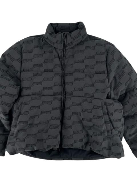 BALENCIAGA Monogram Puffer Jacket "Grey" 719863 TMQ30 1369