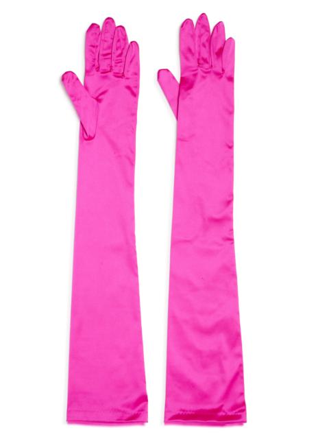 Dries Van Noten Silk Blend Opera Length Gloves