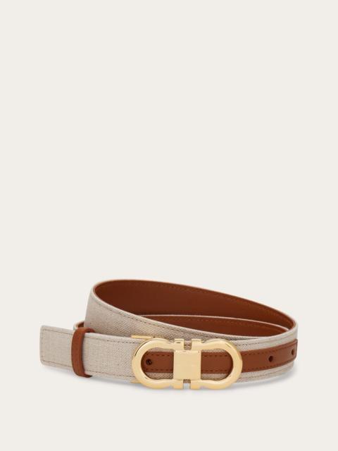 FERRAGAMO Reversible and adjustable Gancini belt