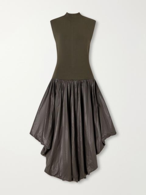 Aje. Venetia knit midi dress Dark green