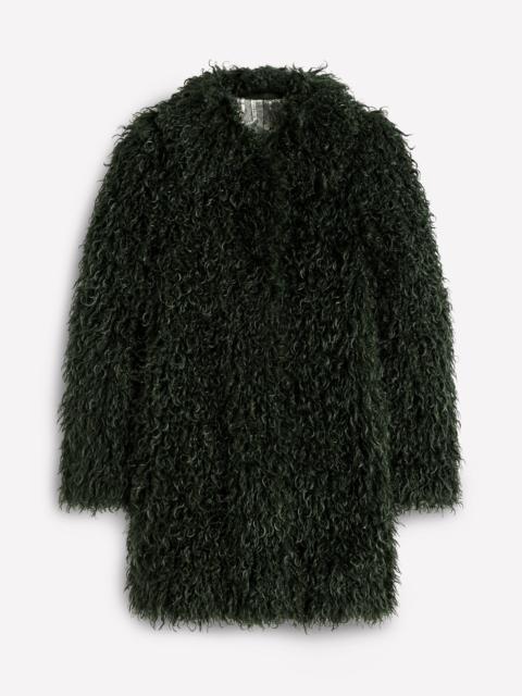 BODEN Faux Fur Coat-Kale Leaf, Faux Fur
