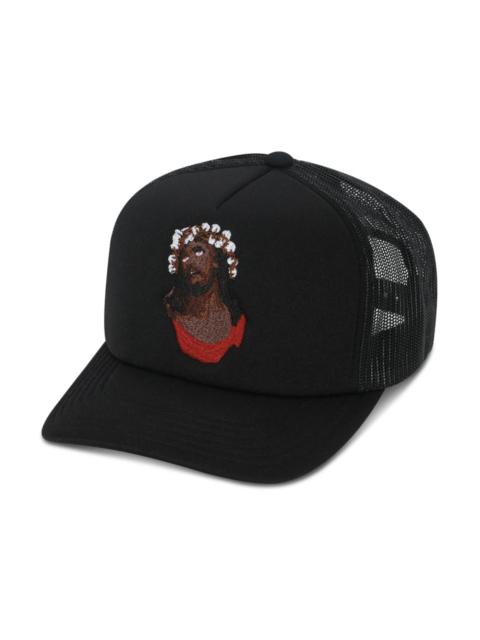 DENIM TEARS Denim Tears Crown Made of Cotton Southern Man Trucker Hat Black