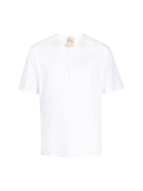 Ten C cotton Henley T-shirt