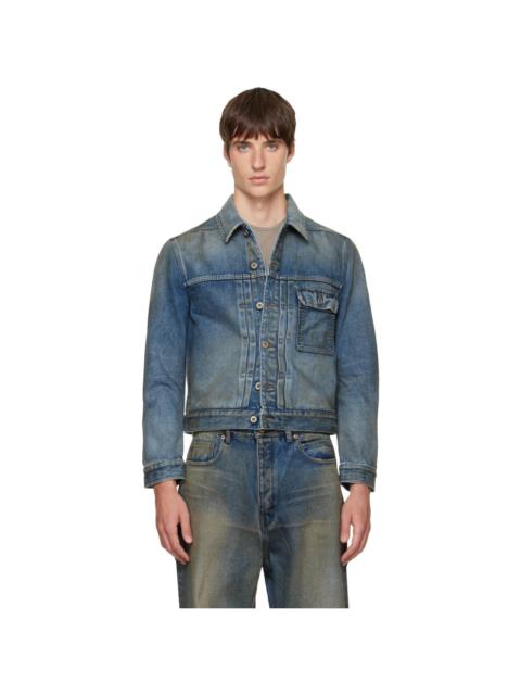 Rick Owens DRKSHDW Blue Tower Stargroves Denim Jacket