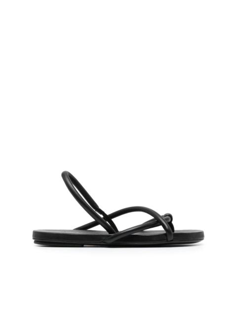 slingback leather sandals