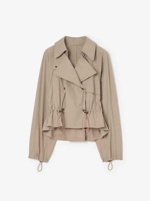 Burberry Detachable Hood Stretch Nylon Jacket