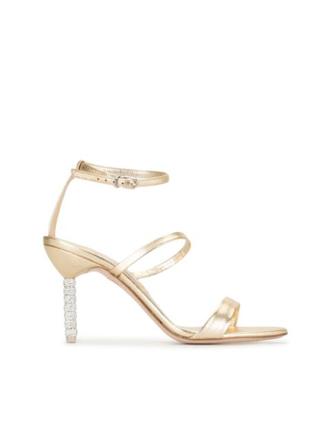 crystal heel sandals
