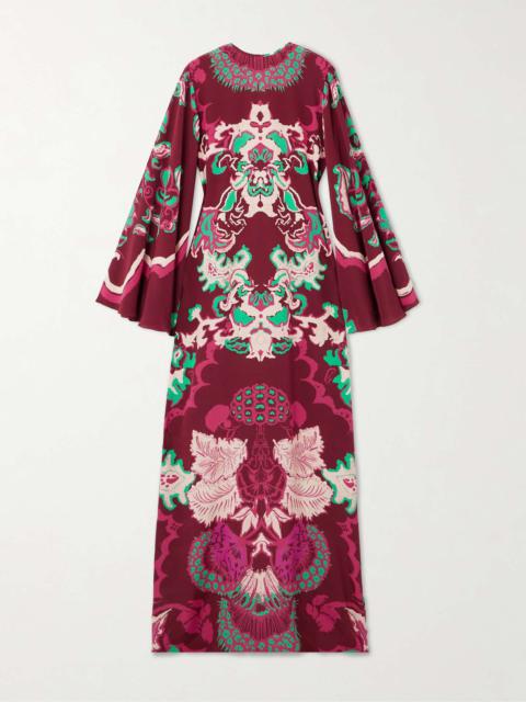 Johanna Ortiz Camino Real printed silk-crepe maxi dress