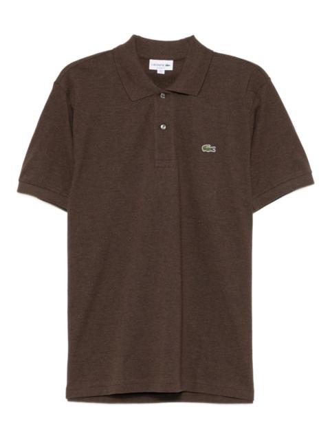 LACOSTE logo-appliqué cotton polo shirt