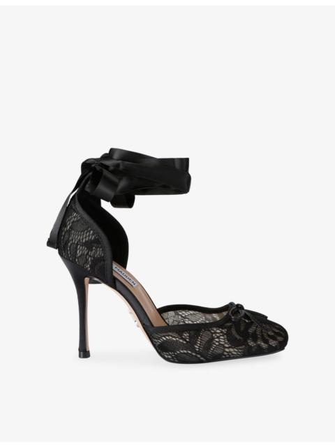 STEVE MADDEN Larina Lace Heeled Courts