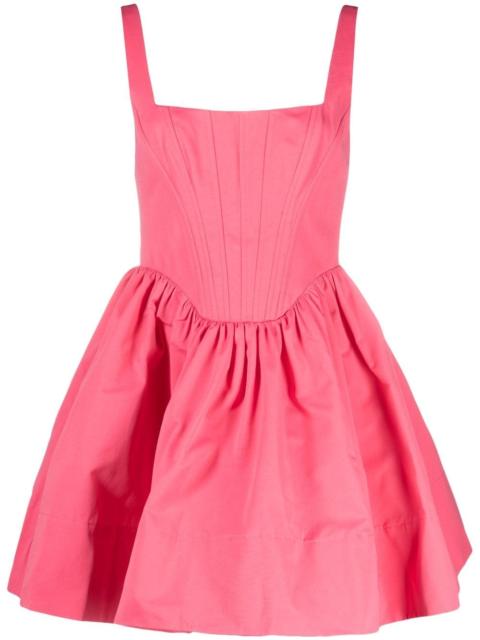 STAUD Landscape corset minidress