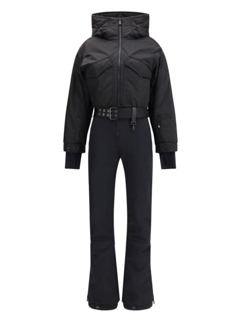 Moncler Grenoble hooded belted ski suit