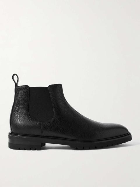Manolo Blahnik Brompton Full-Grain Leather Chelsea Boots