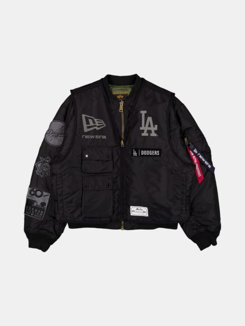 Nike LOS ANGELES DODGERS X ALPHA X NEW ERA MA-1 BOMBER JACKET WITH VEST