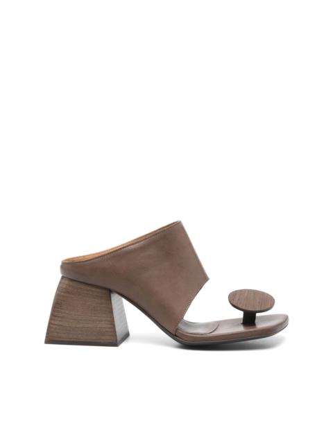 UMA WANG 70mm Stone mules