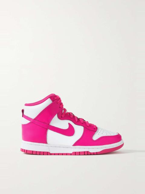 Dunk High leather sneakers