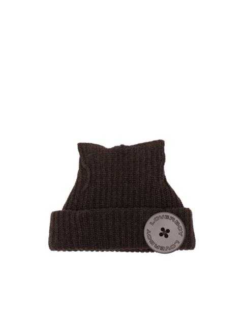 CHARLES JEFFREY LOVERBOY button-detail beanie
